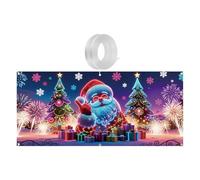 Décoration De Porte Festive - Grande Bannière Garage, Décoation Hivernale, Scène Murale Festive, Décoration Visuelle Pour Fêtes, Grande Taille Et Résistante | Garage Événements Saisonniers À La Mai