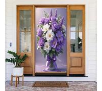 Décoration de porte moderne avec impression bouquet n° 98 pour intérieur/extérieur, printemps, été, automne, hiver, Halloween, Noël