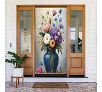 Décoration de porte moderne n° 122 - Bannière de porte pour intérieur/extérieur, printemps, été, automne, hiver, Halloween, Noël