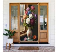 Décoration de porte moderne n° 123 pour intérieur/extérieur, printemps, été, automne, hiver, Halloween, Noël