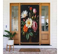 Décoration de porte moderne n° 124 - Bannière de porte pour intérieur/extérieur, printemps, été, automne, hiver, Halloween, Noël