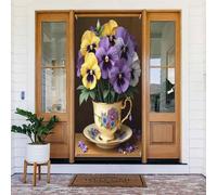 Décoration de porte moderne n°141 pour intérieur/extérieur, printemps, été, automne, hiver, Halloween, Noël