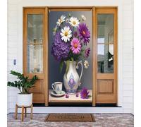 Décoration de porte moderne n° 235 pour intérieur/extérieur, printemps, été, automne, hiver, Halloween, Noël, décoration d'intérieur