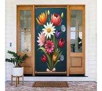 Décoration de porte moderne n°39 pour intérieur/extérieur, printemps, été, automne, hiver, Halloween, Noël