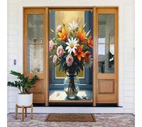 Décoration de porte moderne n°47 pour intérieur/extérieur, printemps, été, automne, hiver, Halloween, Noël