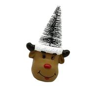 Décoration de pot de Noël faite à la main - Motif Père Noël - Cerf - Pour ajouter de la joie à n'importe quelle pièce
