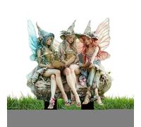 Décoration de Pot fée bohème | Pot Acrylique Artisanal Pottes Fleurs jardinière Jardin Patio Planter décoration Yard Art pour intérieur extérieur