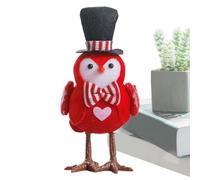 Décoration de Poulet Lumineuse - Paire de Figurines de Jardin LED 30 cm, Sculpture de Poulet d'hiver avec écharpe, décoration de Noël créative pour Rebord de fenêtre, Jardin de Devant et éclairage de