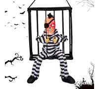 Décoration de prisonnier d'Halloween, cage effrayante, décoration de maison hantée | Cage de prisonnier d'Halloween | Accessoire de décoration de maison hantée de terreur animée | Décoration