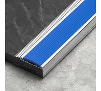 Décoration de protection de bord d'escalier avec bande antidérapante convient aux lieux publics tels que les restaurants scolaires(Blue,6 * 2.5cm)