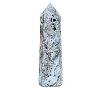 Décoration de Reiki de colonne de cristal d'obélisque de grotte de cristal de sphalérite naturelle (Size : 400-500g)