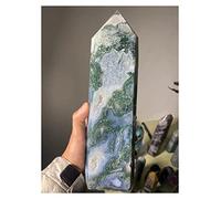 Décoration de Reiki de de cristal naturel de grande tour de cristal d'agate de mousse naturelle (Size : 1300-1500g)