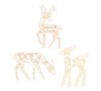 Décoration de Renne de Noël avec en Métal Illuminé, D | Construction de en Fer, Profil de Noël Illuminé, Pièce maîtresse saisonnière pour une exposition de jardin