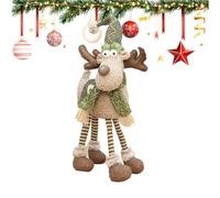 Décoration de renne de Noël | Figurine créative, décoration de Noël, pour la maison, l'entrée, le salon, les occasions festives, les fêtes de famille, l'intérieur et l'extérieur ainsi que la cheminée