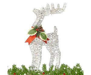 Décoration de Rennes de Noël pour la Maison - Statue Métallique Lumineuse | Décoration Élégante pour Intérieur de Noël | Pour le Salon, les Fêtes, l'Extérieur, la Famille, l'Intérieur, l'Entrée, la Ma