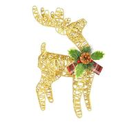 Décoration de Rennes de Noël pour la Maison,Statue Métallique Lumineuse - Figurine de Table pour les Fêtes | Pour le Salon, les Fêtes, l'Extérieur, la Famille, l'Intérieur, l'Entrée, la Maison, la Fêt