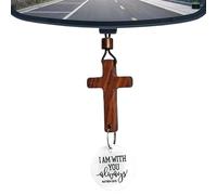 Décoration de rétroviseur, pendentif religieux avec verset de la Bible, pendentif fait à la main comme accessoire de maison pour la maison, la chambre à coucher, le salon et l'église