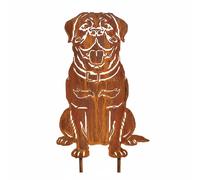 Décoration de rouille chien figurine en rouille décoration de jardin pour ext...