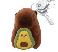 Décoration de sac à dos pour porte-clés Capybara - SweetCapybara Key Ring jouet, peluche de fruits - Animal tissu décoratif, capybara avec fruits avec design coloré | Idéal pour DockGrabber, Avocat