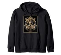 Décoration de Saint Michel Archange Floral Ange Icône Art Sweat à Capuche