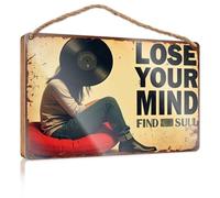 Décoration de salle de bain amusante Lose Your Mind, Find Your Soul. Outdoor Decor Room Stuff(23 x 35 cm)