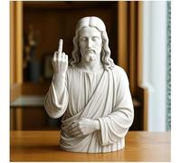 Décoration de salon Jésus avec attitude majeur Sculpture The Original Talk to the Hand Icon une déesse grecque avec doigt du milieu Un cadeau original Décoration d'intérieur - Divine Disrespect