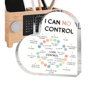 Décoration De Santé Mentale - Signe D'affirmation Du Coeur Pour La Santé Mentale | Choses Que Puis-je Vérifier Panneau Acrylique En Forme De Coeur Pour Bureau, Maison, École, Bureaux (B)