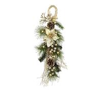 Décoration de Sapin à Suspendre avec Branches décoratives en Forme d'étoile de Noël, Pommes de pin et Pommes de pin - Guirlande Murale à Suspendre - Décoration Murale - Décoration de Noël - Fleurs