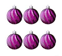 Décoration de sapin de Noël 6 cm en plastique incassable moderne | Plastique incassable, électroplaqué pour la surface, taille standard de 6 cm, moderne minimaliste, sans danger pour les