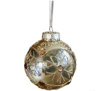 Décoration de sapin de Noël à suspendre avec boule à paillettes en plastique transparent et matériau, conçue pour améliorer les décorations de vacances avec paillettes suspendues à l'intérieur (E)