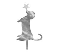 Décoration de sapin de Noël - Chien mignon en métal Décoration d'intérieur Teckel Décoration de sapin de Noël pour intérieur ou extérieur, table, étagère, bureau, jardin, cour, patio, porche