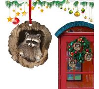 Décoration de sapin de Noël | Créatures d'arbre à suspendre - Décoration d'animaux - Pendentif plat - Figurine décorative pour fête de Noël, fête de famille, amis, amoureux, jardin, salon
