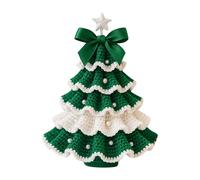 Décoration de sapin de Noël crochetée à la main comme ornement de bureau exclusif pour une ambiance festive dans votre avec concept de design unique (D, 15 cm)