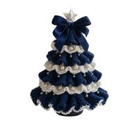 Décoration de sapin de Noël crochetée à la main comme ornement de bureau exclusif pour une ambiance festive dans votre avec concept de design unique (E, 15 cm)