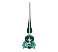 Décoration de sapin de Noël décorative en strass de 29 cm avec flocage - Ajoute une touche élégante aux fêtes de fin d'année, à la décoration d'intérieur et au bureau (B)