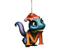 Décoration de sapin de Noël drôle 26 lettres dragons Décoration de sapin de Noël Mignon Pendentif d'arbre de Noël Décoration de la maison pour sapin de Noël Décoration