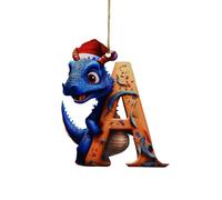Décoration de sapin de Noël drôle 26 lettres dragons Décoration de sapin de Noël Mignon Pendentif d'arbre de Noël Décoration de la maison pour sapin de Noël Décoration