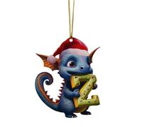 Décoration de sapin de Noël drôle 26 lettres dragons Décoration de sapin de Noël Mignon Pendentif d'arbre de Noël Décoration de la maison pour sapin de Noël Décoration