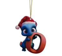 Décoration de sapin de Noël drôle 26 lettres dragons Décoration de sapin de Noël Mignon Pendentif d'arbre de Noël Décoration de la maison pour sapin de Noël Décoration