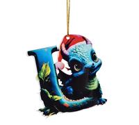 Décoration de sapin de Noël drôle 26 lettres dragons Décoration de sapin de Noël Mignon Pendentif d'arbre de Noël Décoration de la maison pour sapin de Noël Décoration
