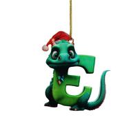 Décoration de sapin de Noël drôle 26 lettres dragons Décoration de sapin de Noël Mignon Pendentif d'arbre de Noël Décoration de la maison pour sapin de Noël Décoration