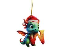 Décoration de sapin de Noël drôle 26 lettres dragons Décoration de sapin de Noël Mignon Pendentif d'arbre de Noël Décoration de la maison pour sapin de Noël Décoration