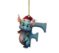 Décoration de sapin de Noël drôle 26 lettres dragons Décoration de sapin de Noël Mignon Pendentif d'arbre de Noël Décoration de la maison pour sapin de Noël Décoration