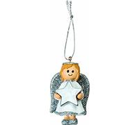 Décoration de sapin de Noël en forme d’ange en argent pour fille