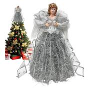 Décoration de sapin de Noël en forme d'ange | Ailes de sapin de Noël pour maison, bureau, appartement, ferme, terrasse, jardin, cour, fête de famille, réunions entre amis