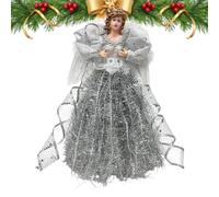 Décoration de sapin de Noël en forme d'ange | Ailes de sapin de Noël pour maison, bureau, appartement, ferme, terrasse, jardin, cour, fête de famille