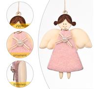 Décoration de sapin de Noël en forme d'ange, ornements de poupées anges à suspendre, pendentifs anges pour les fêtes