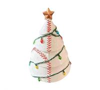 Décoration de sapin de Noël en forme de ballon de football avec étoile, décoration de table sur le thème du sport, décoration de table, décorations de Noël, cadeaux de festival