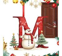 Décoration de sapin de Noël en forme de lettre | Décoration créative pour sapin de Noël | Décoration en acrylique de A à Z | Fournitures de fête, centres de table de Noël pour couronne de porte de