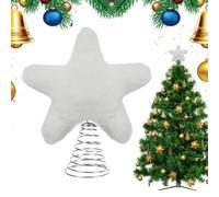 Décoration de sapin de Noël en forme d'étoile avec décorations printanières | Cimier de sapin de Noël pour fête de ferme, fête d'hiver, crèche, anniversaire chrétien